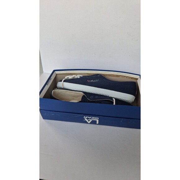 LA Gear womens tennis shoes, 1995, navy blue, new with box, US size 9 - Picture 2 of 9
